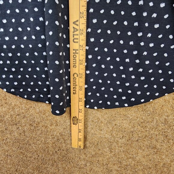 NWT LuLaRoe Perfect T-Shirt Irma S/S Top XS Black/White Polka Dots High-Low - Picture 6 of 9